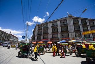 Scene of Bharkor Street,Lahsa,Tibet