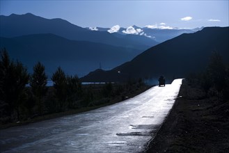 Mountains and Meadow along the Way to Lahsa