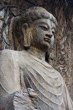 China,Henan Province,Luoyang,Buddhist sculpture at Longmen Grottoes