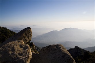 View of the Peak of Mount Tai