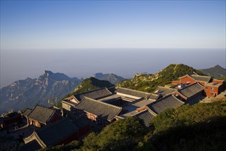 High Angle View of Mount Tai,Mt Tai,Shandong