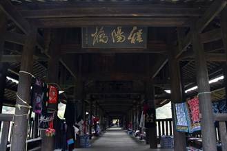 Roofed Bridge of Dong Minority,Guangxi Province,China