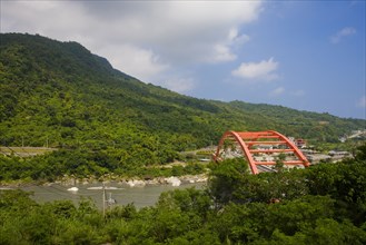 Taiwan, East of Taiwan, Highway, Changhong Bridge,