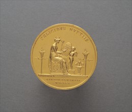 Minted coin in honour of Napoleon I and Marie-Louise's wedding (2nd April 1810)