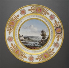 Dessert plate from the Suisses crockery set