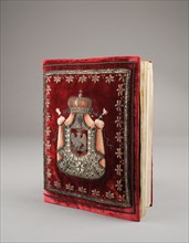 Book binding of the Battle of Eylau, won by the "Grande Armée"
