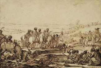 Berthélémy, Bonaparte visitant les fontaines de Moïse dans le Sinaï