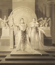 Loder, Emperor Napoleon and the Empress Marie-Louise before their throne
