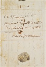 Letter from Napoleon's youth