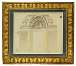 Gérard, Design for the decoration of the throne site at theTuileries Palace