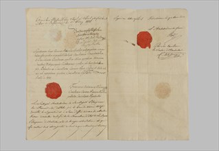 Authentic copy of the Exemption having authorized the celebration of the marriage of Napoleon I and Marie- Louise of Austria without banns