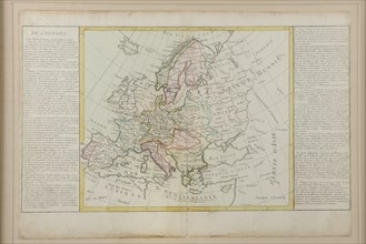 Carte de l'Europe ayant appartenu à Bonaparte