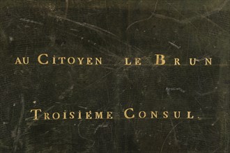Portefeuille de Lebrun, Troisième Consul (détail)