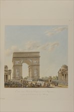 Entrée dans Paris de Napoléon 1er et Marie-Louise d'Autriche  le jour de la cérémonie de leur mariage (2 avril 1810)