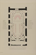Plan de la salle de spectacle du Palais des Tuileries le jour du mariage de l'Empereur Napoléon 1er et de Marie-Louise d'Autriche (2 avril 1810)