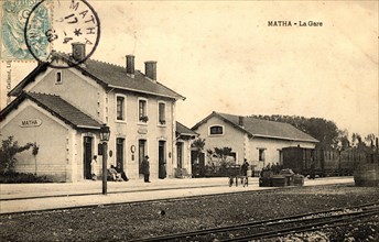Railway station
Matha