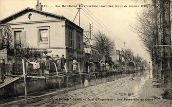 Ile-Saint-Denis,
Inondations