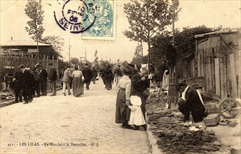 Lilas,
Le marché