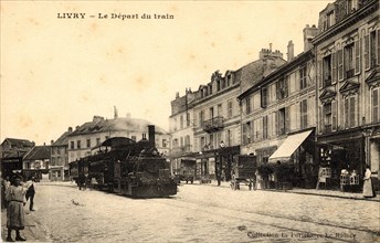 Livry-Gargan,
Le départ du train