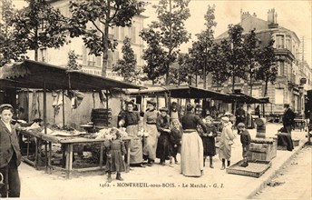 Montreuil,
Le marché