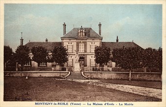 Montigny-la-Resle,
Ecole et mairie