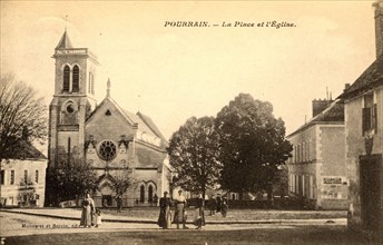 Pourrain,
Church