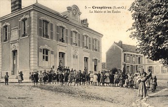 CRESPIERES,
Mairie et école