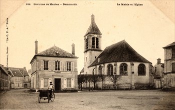 DAMMARTIN-EN-SERVE,
Town hall and church