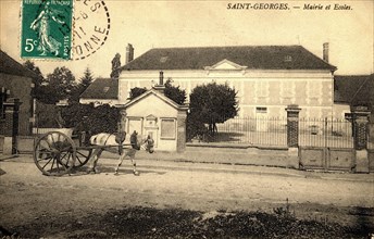 SAINT-GEORGES-SUR-BAULCHE,
Mairie et école