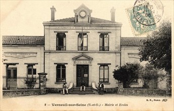 VERNEUIL-SUR-SEINE,
Mairie et école