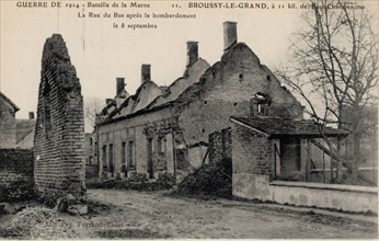 Broussy-le-Grand, en 1914