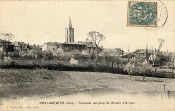 PUYCASQUIER. Département : Gers (32). 
Région : Occitanie (anciennement Midi-Pyrénées)