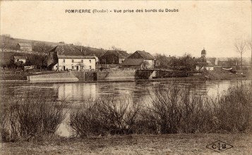POMPIERRE-SUR-DOUBS. Département : Doubs (25). Région : Franche Comté