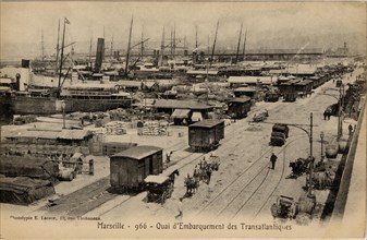 Marseille. Transatlantic embarkation quay.