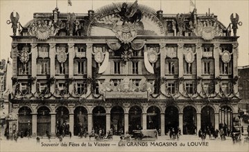 Paris, les grands magasins du Louvre