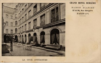 Paris, Grand Hôtel Bergère et Maison Blanche, rue Bergère