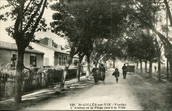 Saint-Gilles-Croix-de-Vie, l'Avenue de la Plage