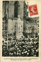 Saint-Philbert-de-Bouaine, Inauguration du Monument aux Morts