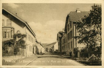 Fraize, la gendarmerie et la Rue de Saint-Dié