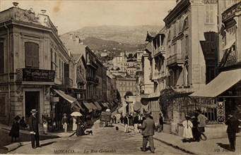 Monaco, la rue Grimaldi