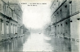Elbeuf, la crue de la Seine