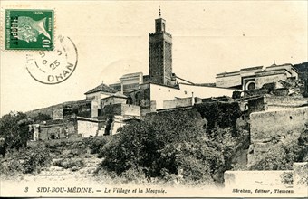 Tlemcen (Algérie), le minaret de la mosquée de Sidi Bou Medine