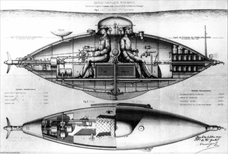 Prototype de bateau-torpilleur sous-marin