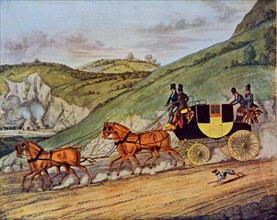 Cocher dirigeant quatre chevaux  par Gleadah