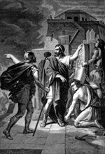 Archimède utilise les miroirs pour incendier la flotte romaine