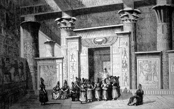 Pythagore avec des prêtres égyptiens