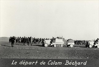 La Croisière Noire Citroën : le départ de Colom-Béchard