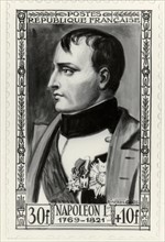 Model for a stamp bearing the portrait of Napoleon the First