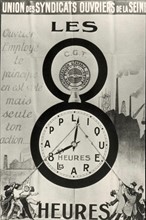 Affiche de l'Union des syndicats ouvriers de la Seine