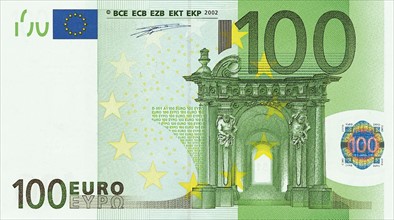 Note of 100 euros (obverse)